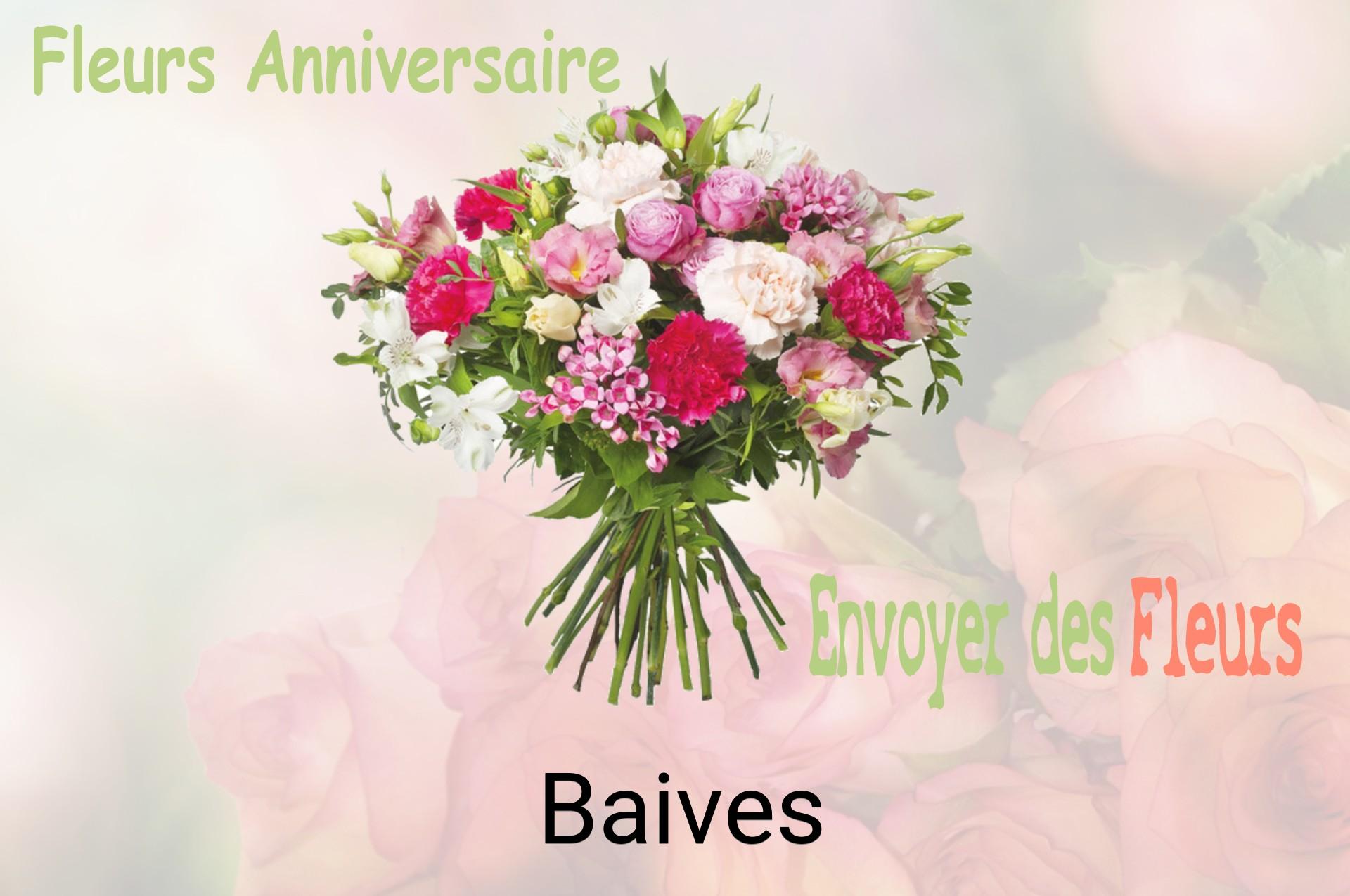Bouquet de fleurs d’anniversaire livré à Baives